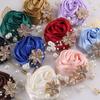 Elegant Chest Flower Rose Light Luxury Groom and Groomsmen Accessories Lapel Flower Fake Pearl Wedding Brooch Bridal
