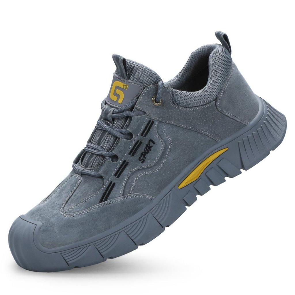 High Top Safety Shoes Men Waterproof Steel Toe Work Boots Abrasion Resistant Work Shoes Anti-slip Men's Work Protection Boots