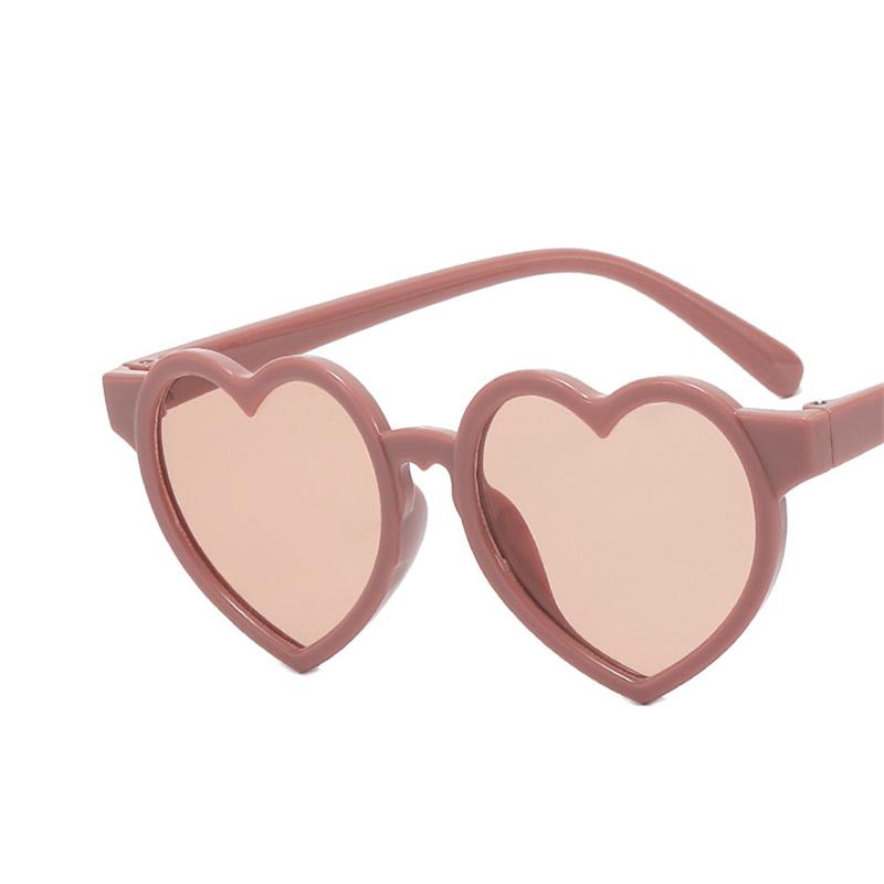 Summer Cute Heart Sunglasses Outdoor Uv Protection Sun Glasses Baby Girls Classic Boy Uv400 Gradient Eyewear