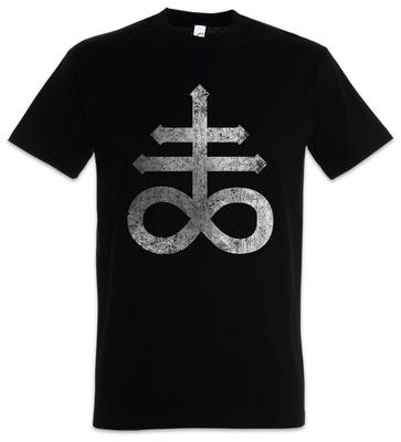 Koszulka męska Krzyż Lewiatana Krzyż SulSymbol Pentagram Znak 666 Podwójny Krzyż