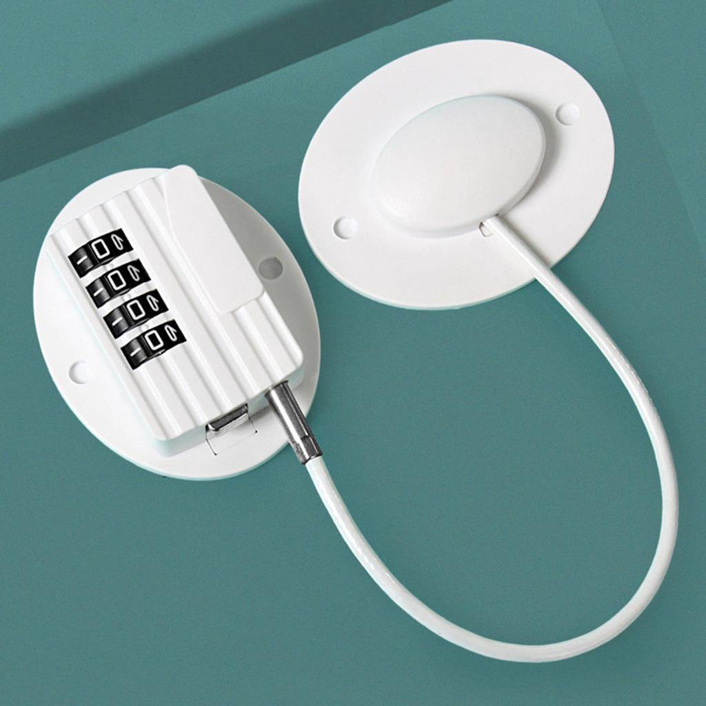 Reliable Child Protection Cabinet Window Lock 4-Digit Self Adhesive Door Lock Effortless Installation