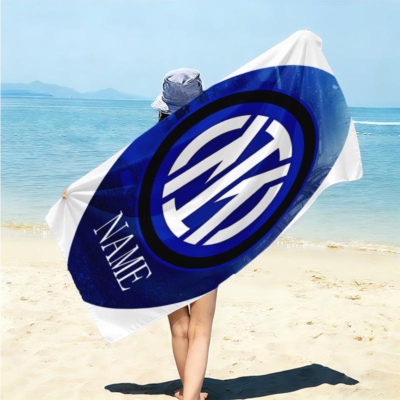 Personalized Nautical Crest Emblem Beach Towel Microfiber Beach Towel Thin Absorbent for Beach Swimming Yoga Bath Sports. 0910114