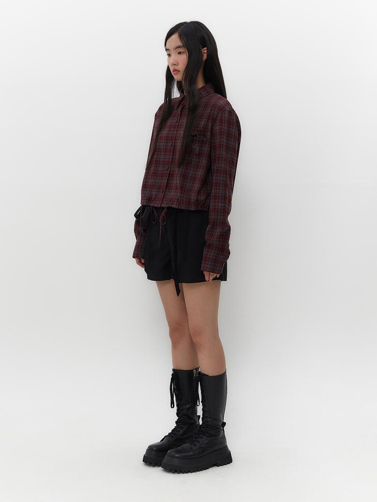 TUOMIO Strappy Shorts [Black]