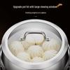 Huajida Stainless Steel Three-Layer Steamer Basket for Induction and Gas Stoves