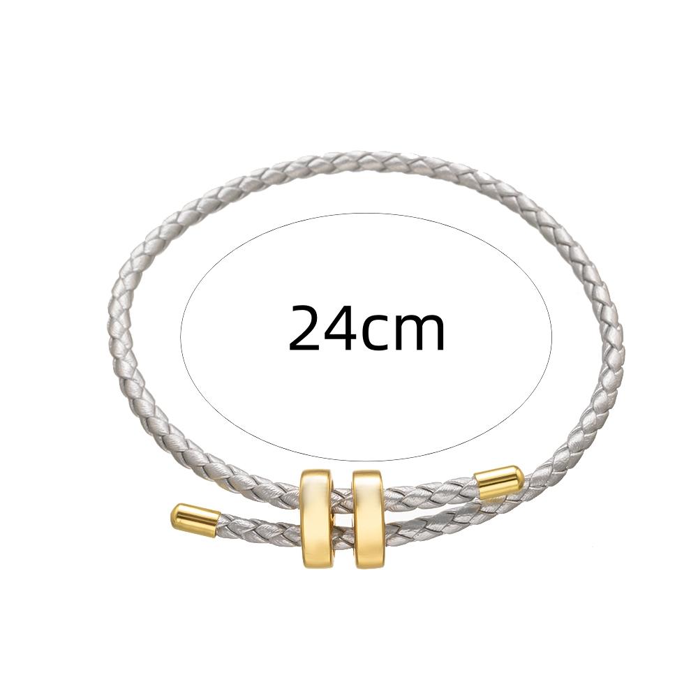 Trendiges Rotes Fadenarmband für Damen Herren Verstellbares Edelstahl Geflochtenes Seil Unisex Charm Schmuck
