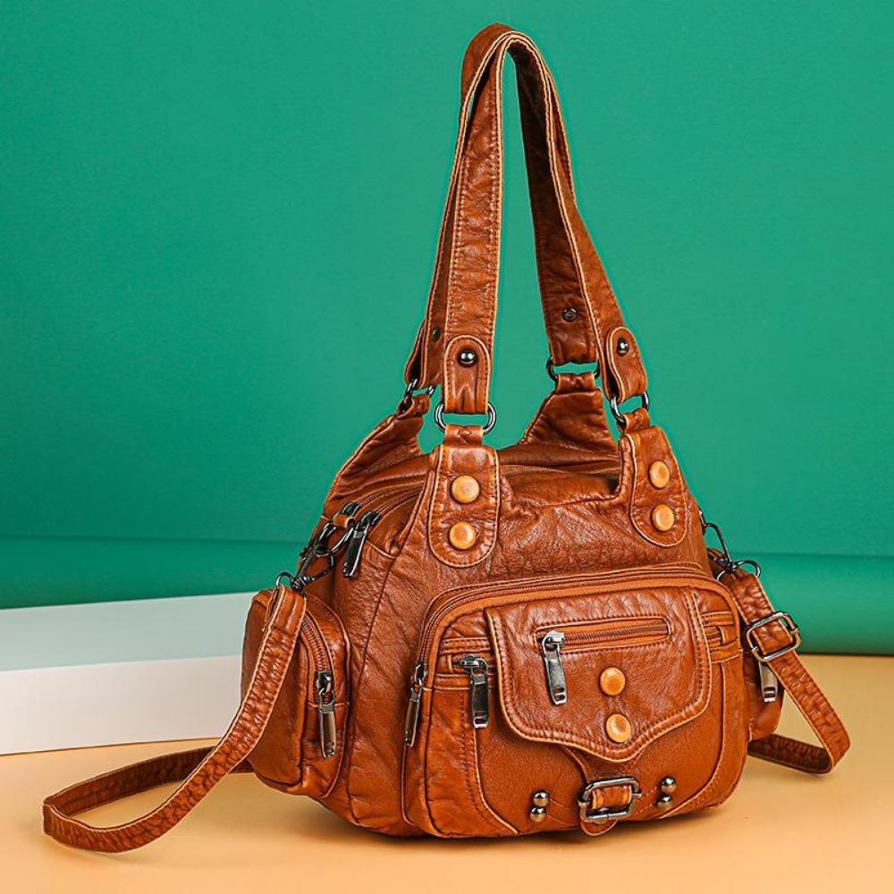 Grand sac à main polyvalent Vintage, mode, sac à main à simple épaule Oblique, sac pour femmes, sac lavable pour maman