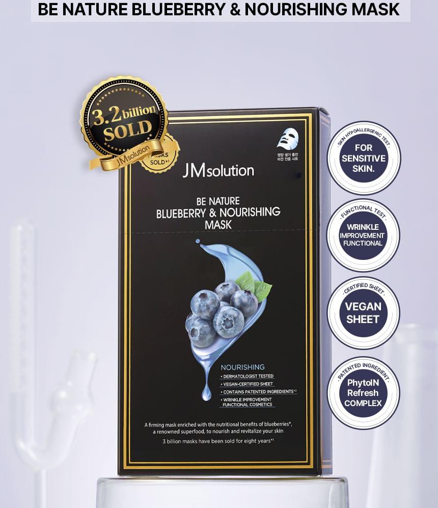 Be Nature Blueberry & Nourishing Mask Set 24 ml x 10 ea