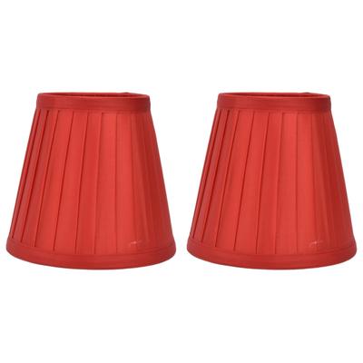 2 Pcs Double Small Lamp Shade Clip On Bulb Comfortable Material Barrel Fabric Lampshade for Table
