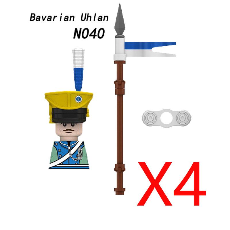 Military Medieval Building Blocks Napoleonic Wars Castle Knight Soldier Figures Weapons Guns British French Army Infantry MOC