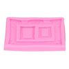 Silicone Mold Retro Photo Frame Picture Frame Fondant Cake Decoration Tool Chocolate Clay MoldPink