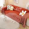 Knitting Picnic Throw Blanket Outdoor Picnic Mat Soft Sofa Blankets Towel Nap All Inclusive Couch Slipcover