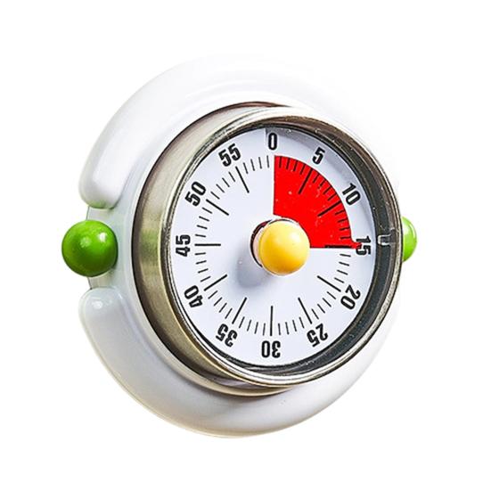 Mechanical Kitchen Timer 60-Minute Countdown Timer Retro Stainless Steel Magnetic Timer for Cooking And Baking