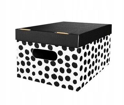 Box With Lid Shades of Grey Silver 35X26X21 Cm 1 Pc.
