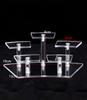 1-4 Tier Acrylic Display Stand for Action Figures,Cosmetic Rack Clay Doll Jewelry Cupcake Perfume for Corner Display Riser Shelf