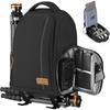 [TARION] Camera Backpack, Camera Bag for DSLR Cameras, 15L, 2 Compartments, Ultra-lightweight 0.85KG, Side Access, 15.6-inch Laptop Compartment, Side 