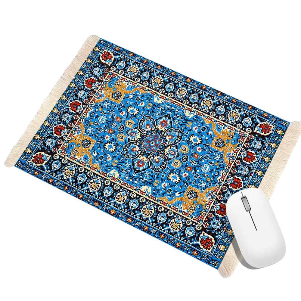 with Tassel Desk Mat Bohemia Computer Table Mat Multifunctional Carpet Mouse Pad  Gaming Setup