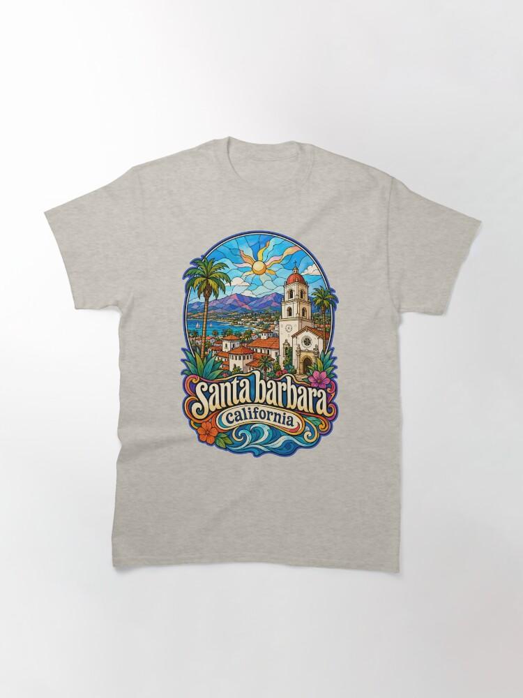 Barbara Santa Barbara California USA Stained Glass Art Classic T-Shirt