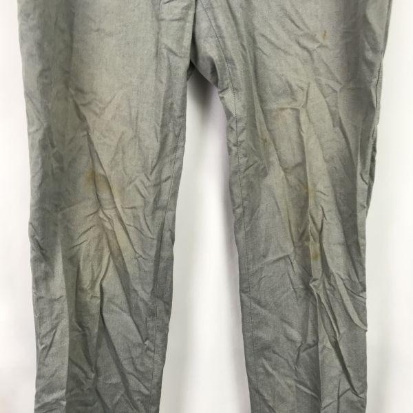 Burberry Od Sanyo Shokai Zúžené kalhoty Šedé Pánské M/85 Vnitřní délka nohavice 82 cm(POUŽITÝ)