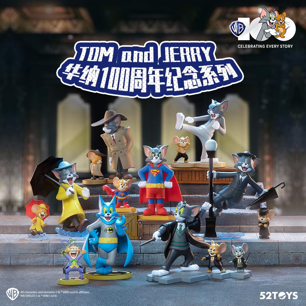 52TOYS BLINDBOX Tom and Jerry Warner 100th Anniversary Series 6-Piece Box