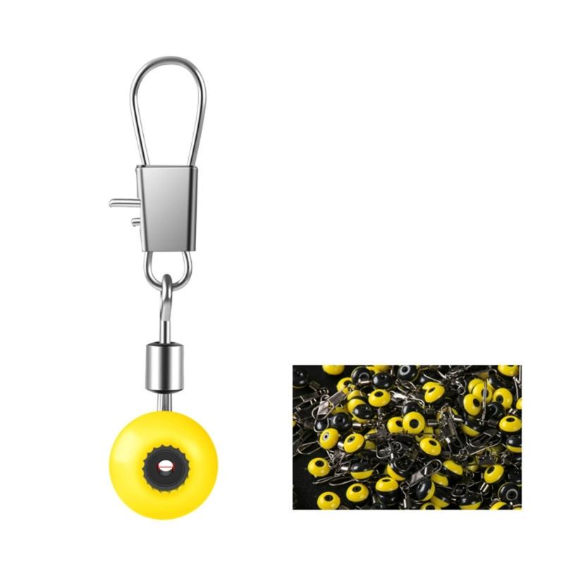 100Pcs Fishing Float Connector Bobbers Stops Space Bean Sliding Swivels Fishing Line Sinked Slides Fishing Accessories