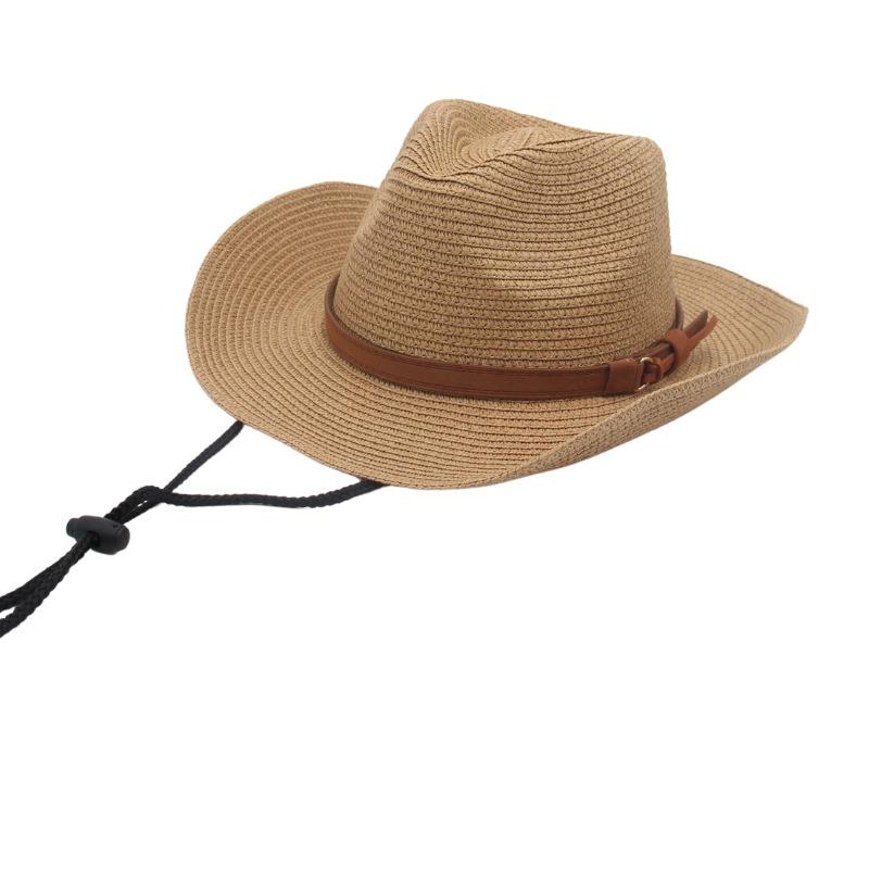 Vacation Style Lafite Straw Hat Handmade Sunscreen Visor Panama Beach Simple Weave Seaside Small Fresh