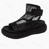 Fashion Fashion Hollow Breathable Casual Sandals for Women's 2025 Summer New Open Toes Comfortable Thick Soled Beach Platform Cool Shoes