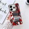 Eddie Van Halen Graphic Guitar Plating Phone Case For Xiaomi Redmi Note 14 15 Pro Plus 13 12 11 11S 11T 10 9S 9 5G Anti-Fall Air