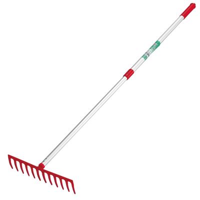 Telescopic Lawn Thatch Rake, Venus Design, 12 Prongs, Aluminum Handle, 4036