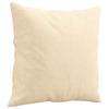 Decorative Cushions 2 Pcs Cream 40x40 Cm Fabric