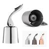 Wine Bottle Stopper Stainless Steel Eco Friendly Silicone Reusable Leak Proof Wine Sealer for Bar Kitchen Daily Use