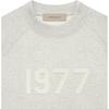 Fear of God Essentials S22 Crewneck Sweatshirt with Flocking and Fleece Lining Unisex Tops Light-Oatmeal FOG-SS22-036