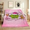 Christmas Grinch Flannel Blanket Throw Blanket Soft Warm Sofa Bed Camping Home Decor Unique Christmas Gift C9211448