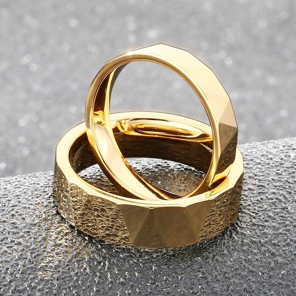 Hard Tungsten Carbide Wedding Rings Band for Couples Men Woman Waterproof Vacuum Plated Engagement Promise Jewelry Gifts