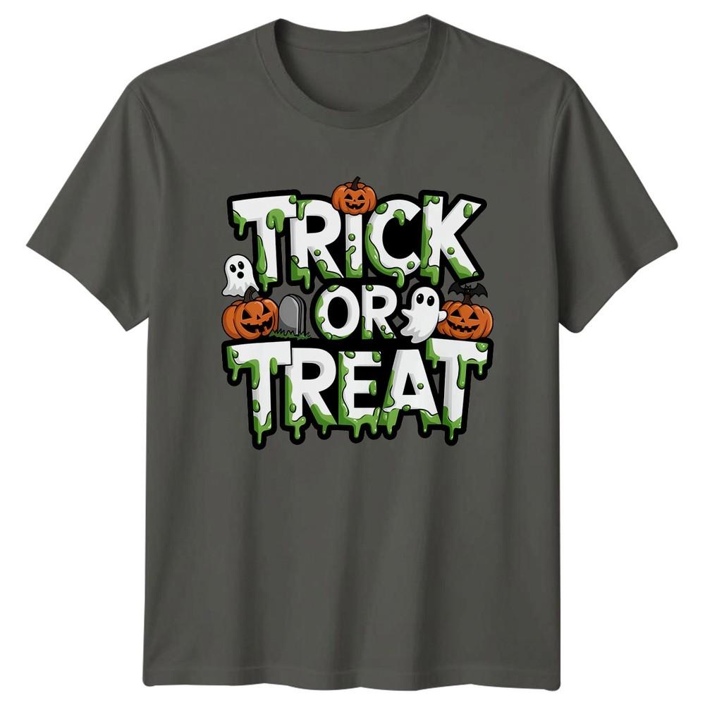 Trick Or Treat Halloween Holidays Unisexs TShirt Unisexs Tee Spooky Graphic Top S