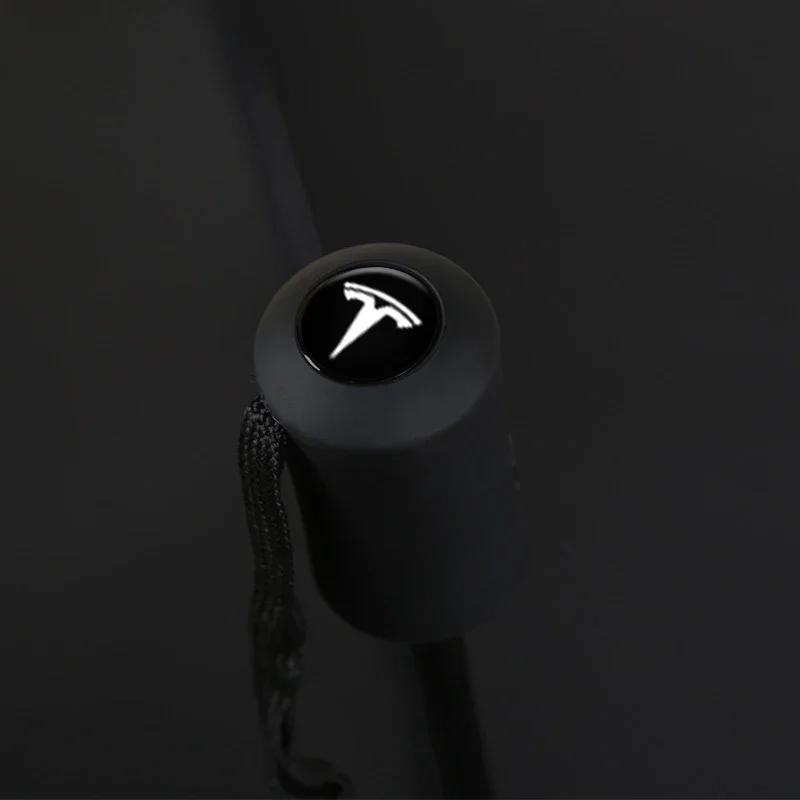 Car Sticker Tesla Car Interior Accessories Car Folding Umbrella Portable Automatic Sunshade For Tesla model 3 model X Y style Ro