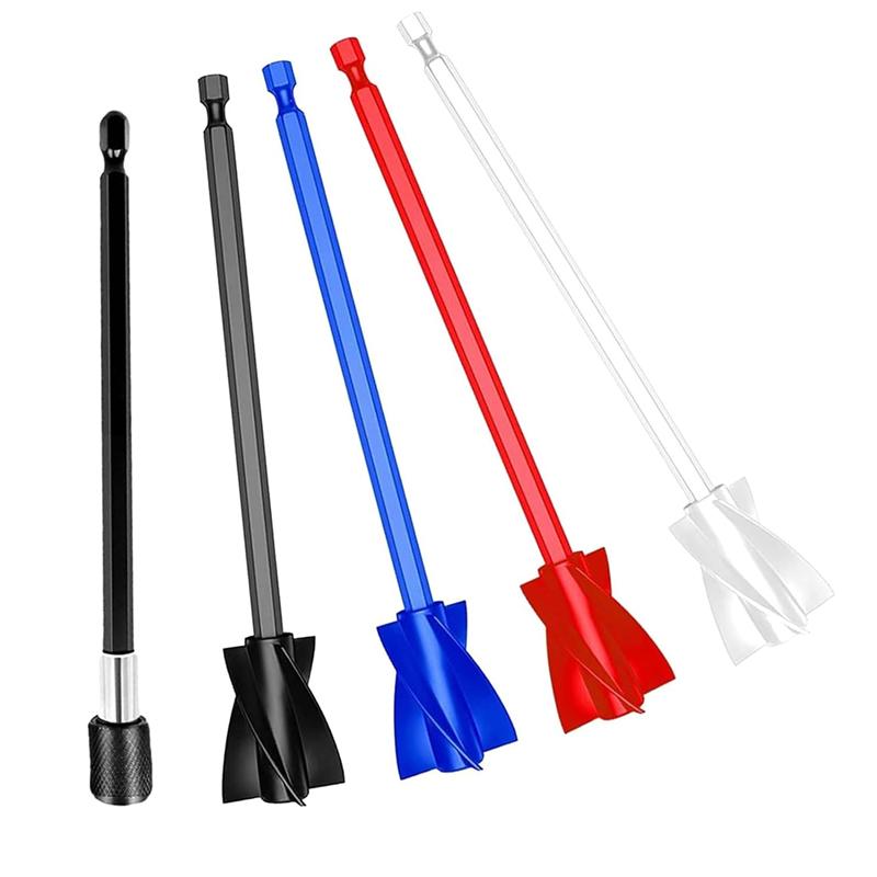 A95I-Epoxy Resin Mixing Paddle, 1/4" Drill, Reusable Paint Mixer Pack(4), Stirrer Attachment