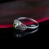 Natural Peridot Gemstone Handmade Designer Women Ring, Solid 925 Sterling Silver Ring, Unique Design Ring