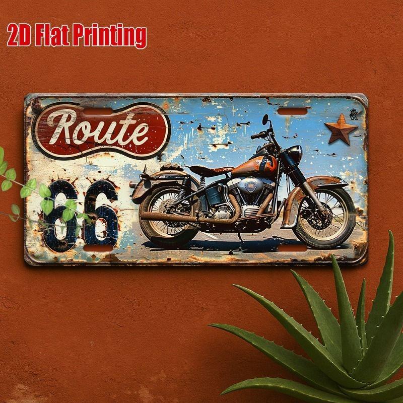 Souvenir Metal License Plate, Custom Auto Sign 15x30cm