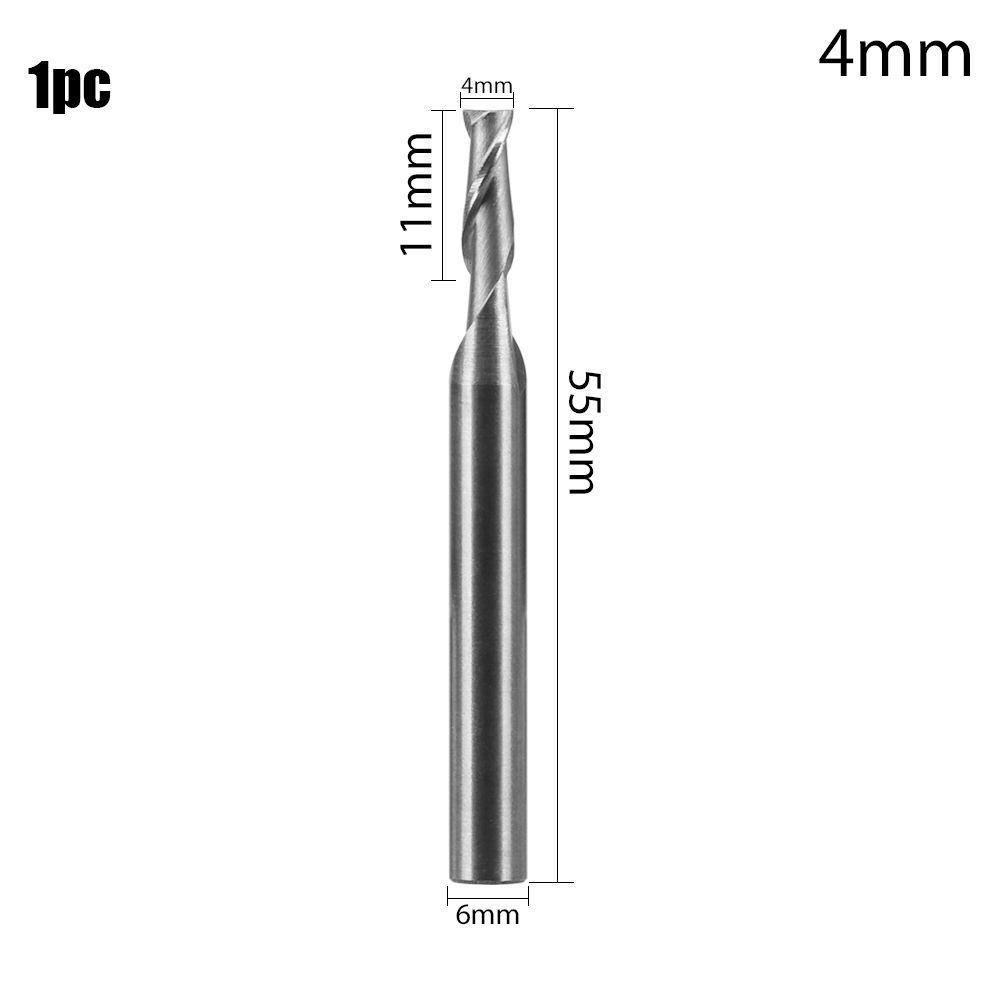 Werkzeuge 1-12mm Werkzeugmaschine CNC Gerader Schaft Holzbearbeitung Bohrer Fräser Fräskopf
