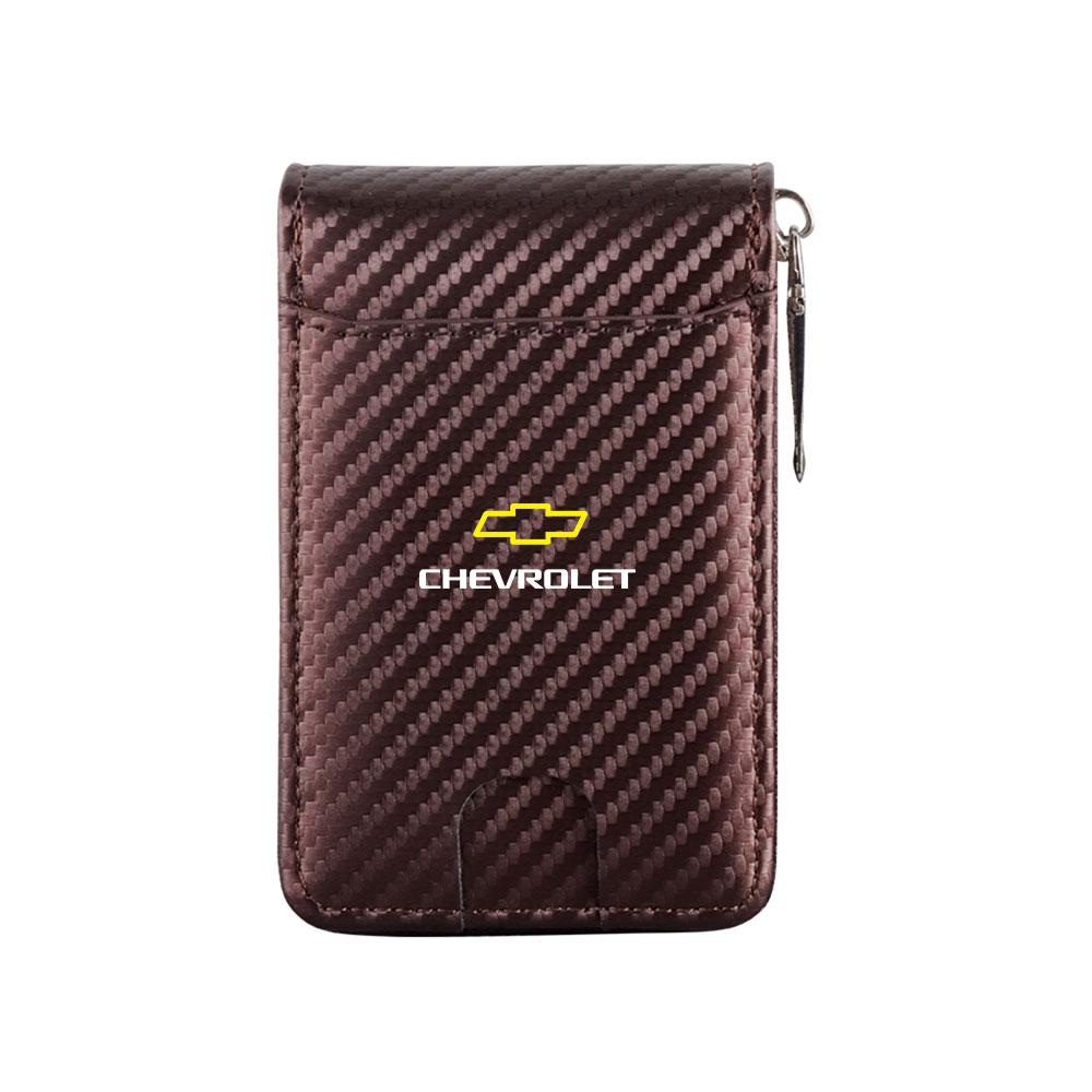 

Carbon Fiber Credit Card Holder Men Wallets Anti Theft Wallet For Chevrolet Creation Corvette Cruze Lacetti Sonic Spark Sail 3