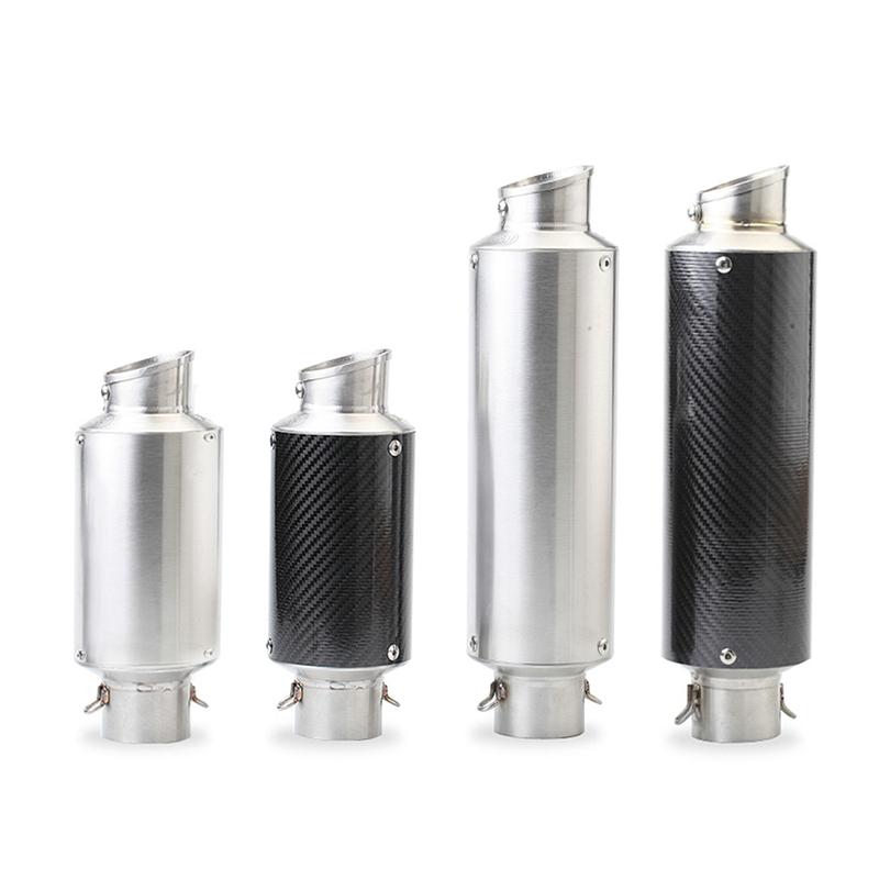 Universal 51mm Motorcycle Exhaust Carbon Fiber Muffler With DB Killer For R15 DUKE125 Z400 R25 Mt15 Cbr500 PCX