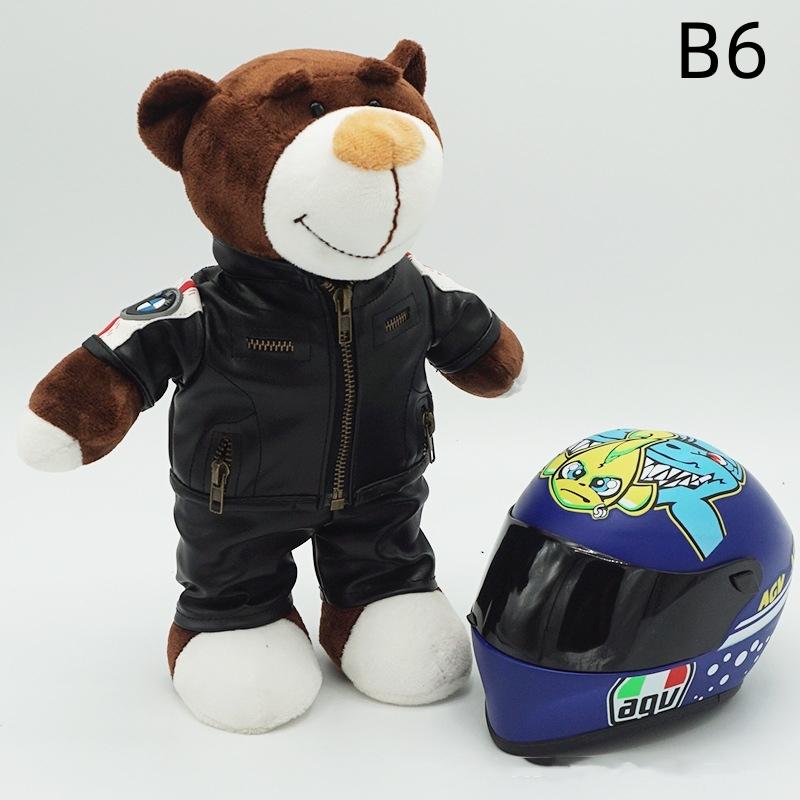 Kawaii helmets and teddy bears motorcycle decorations cute anime-filled soft stuffed toys as holiday gifts for friends