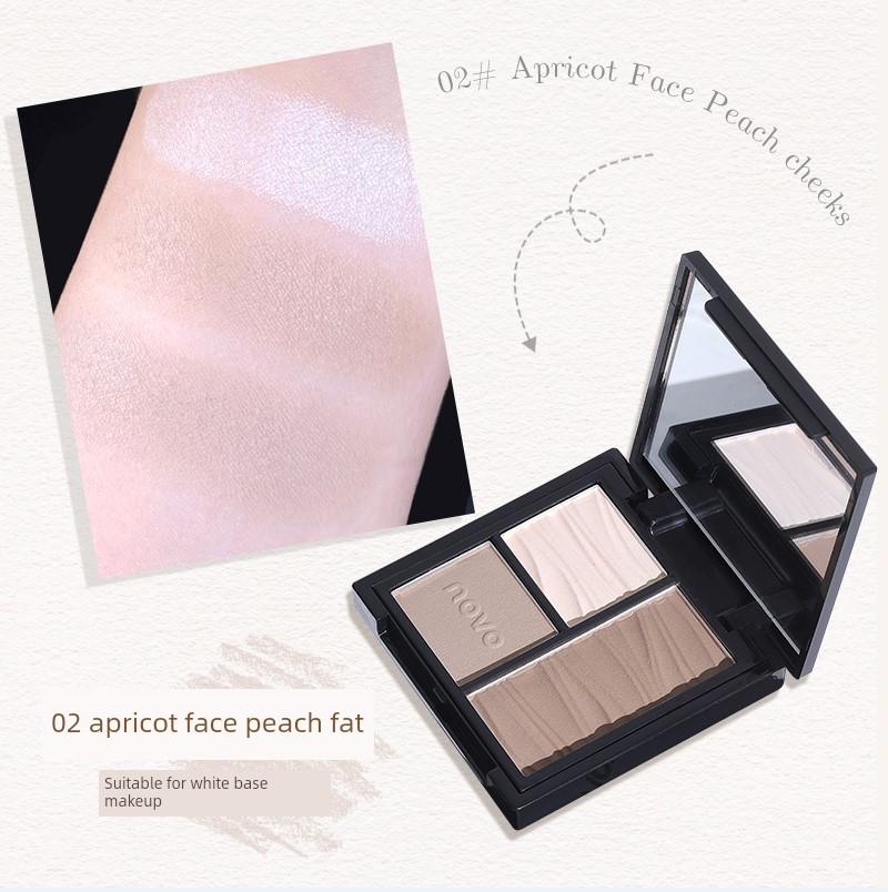 Novo Three-Color Contouring Palette with Highlighter All-In-One