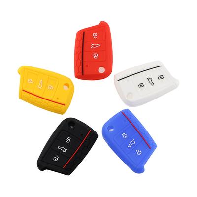 Silicone 3 Button Remote Flip Key Case Fob Cover For Kia Sportage Soul Rio