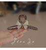 Translucent Acrylic Bow Claw Hair Clip - Stylish and Gentle Accessory for Women