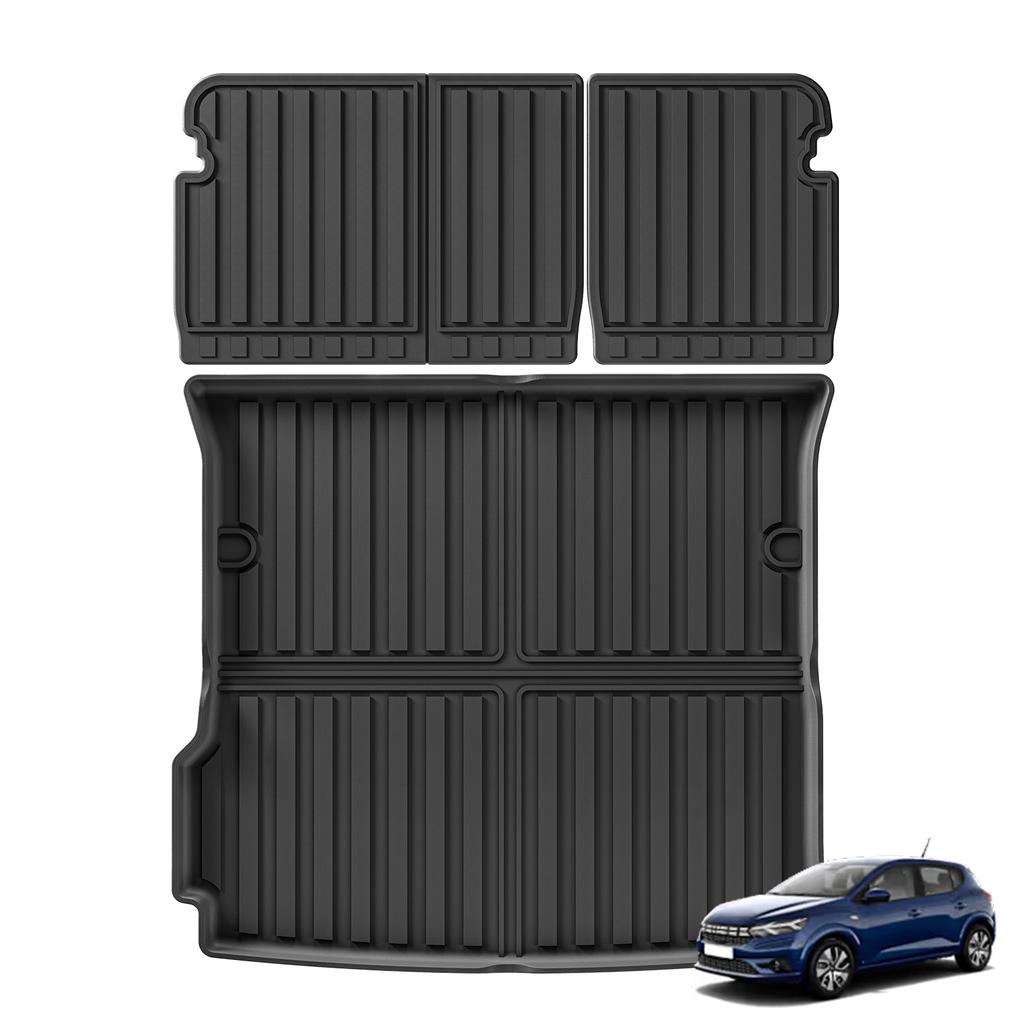 LUCKEASY Left Drive for Dacia Duster Renault Duster 2018-2024 Fuel Version TPE 3D Car Floor Mats Cargo Trunk Pad Accessories