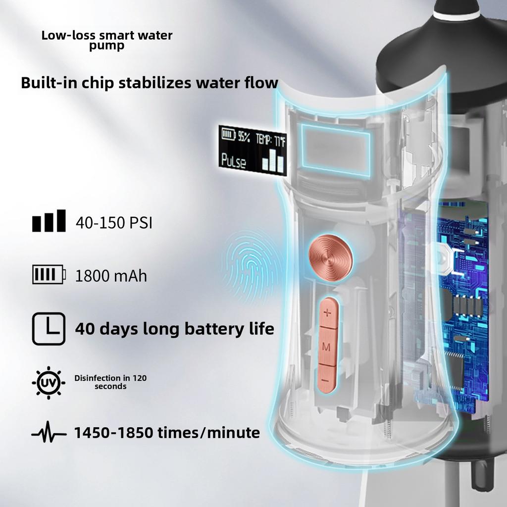 Handheld Scrubber Portable Tooth Flusher Electric Portable Tooth Flusher Water Floss Oral Rinser