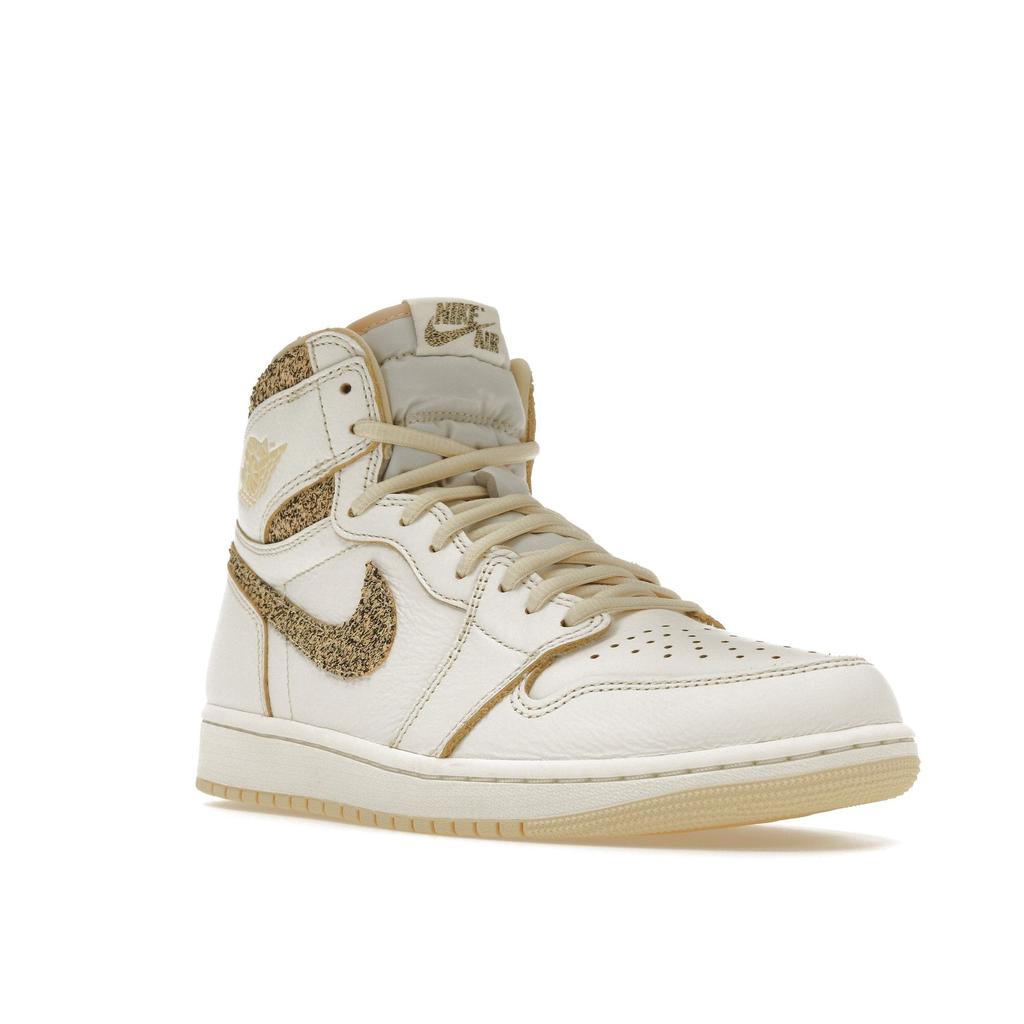 Air Jordan 1 Retro High OG Craft Vibrations of Naija Men Sneakers White Sail Pale-Vanilla FD8631-100