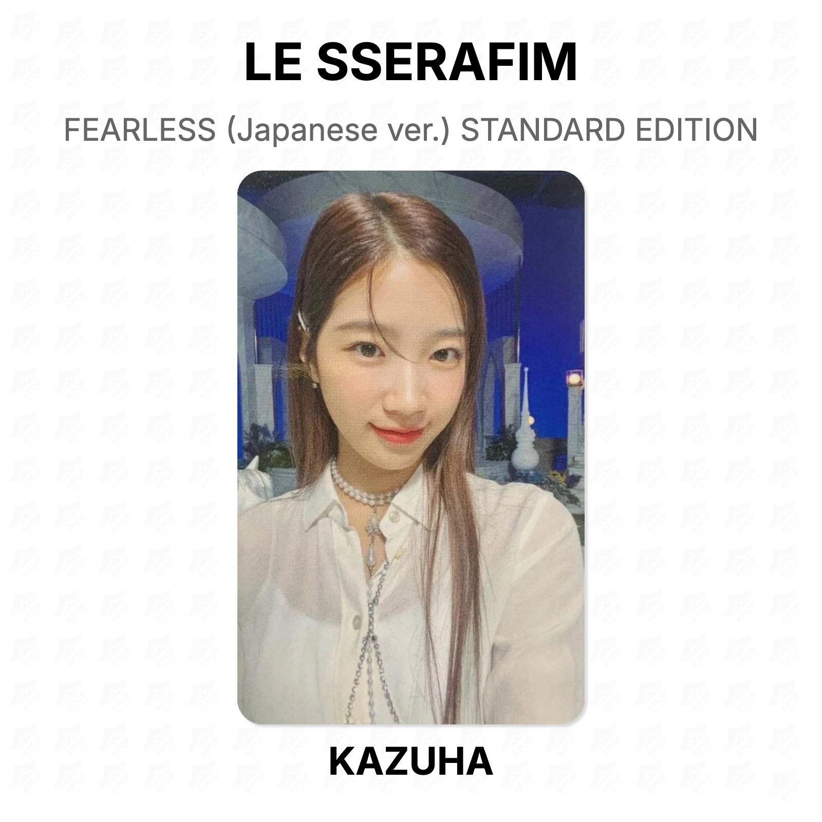 LE SSERAFIM FEARLESS (Japanese ver.) STANDARD EDITION Official Photocard KAZUHA