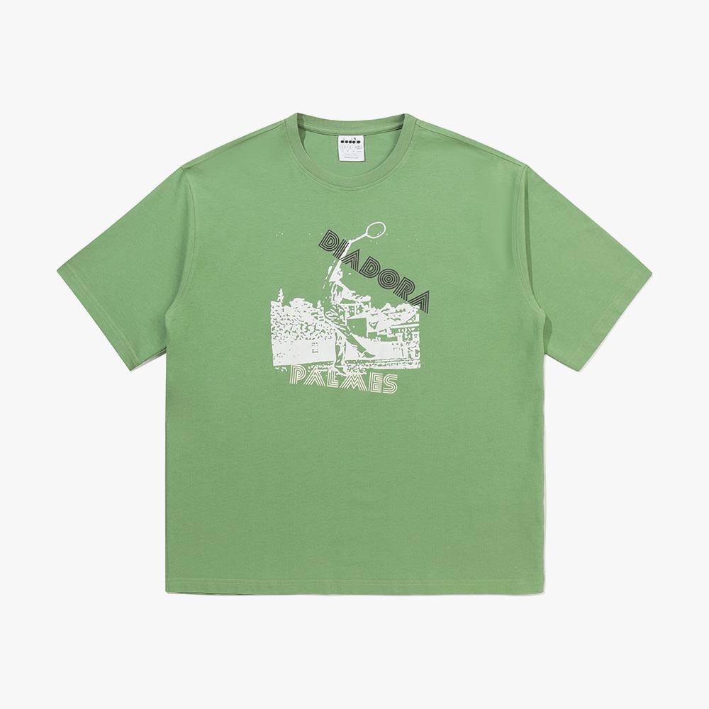 Diadora [Diadora By Palmes] Legacy Graphic Short Sleeve T-Shirt Grey
